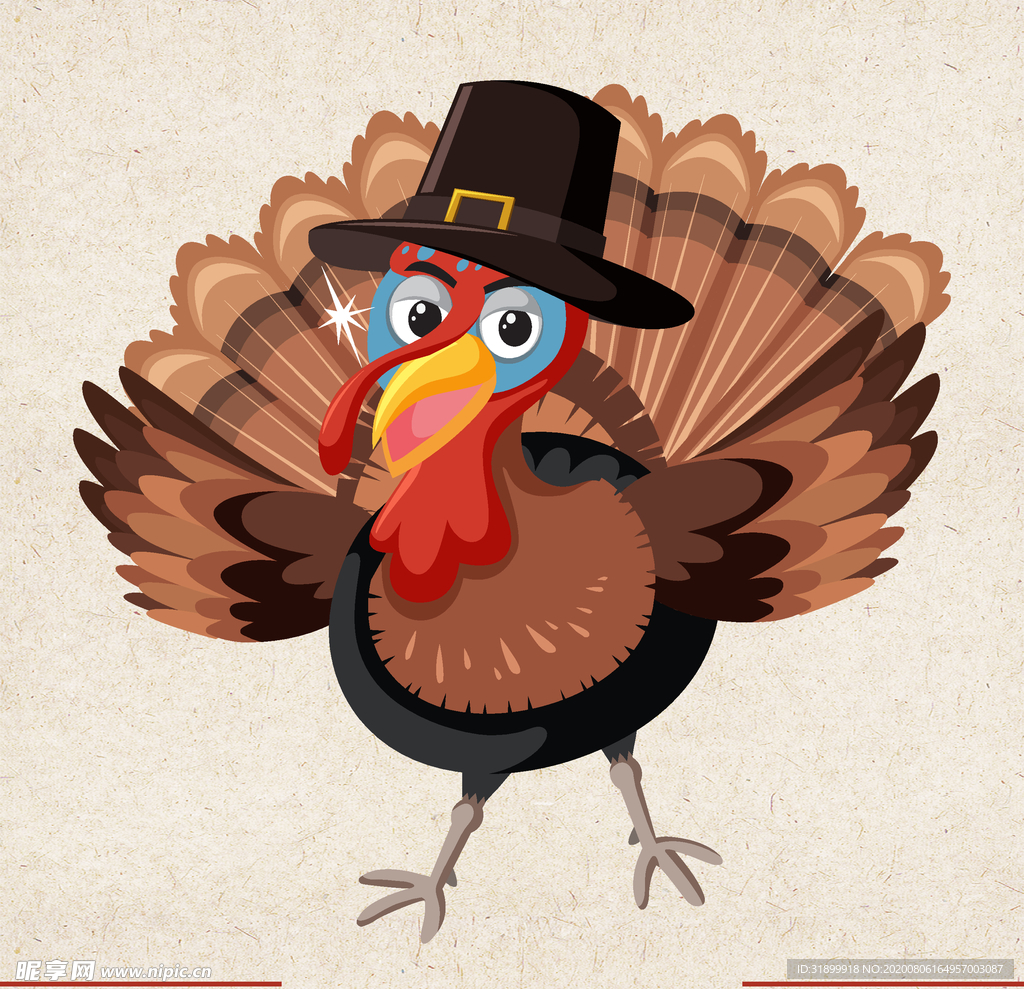 矢量动物 矢量植物 插画 手绘