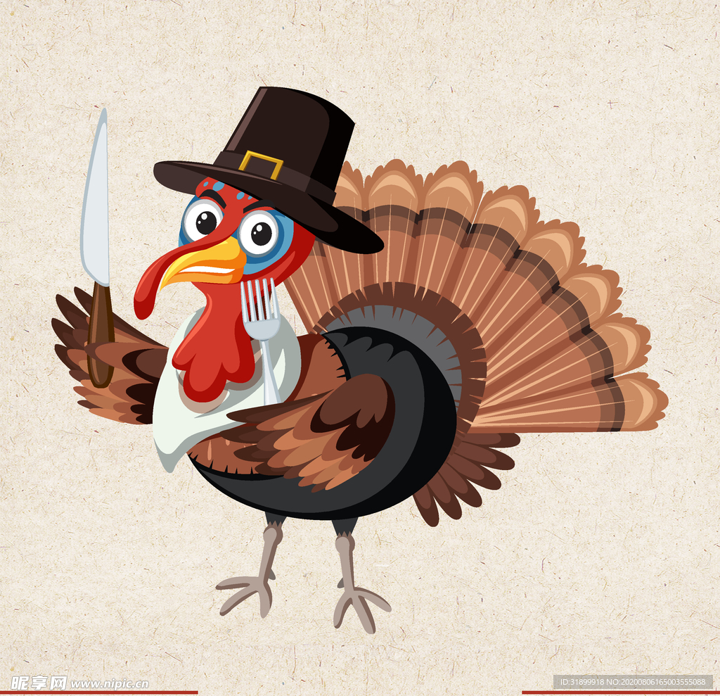 矢量动物 矢量植物 插画 手绘