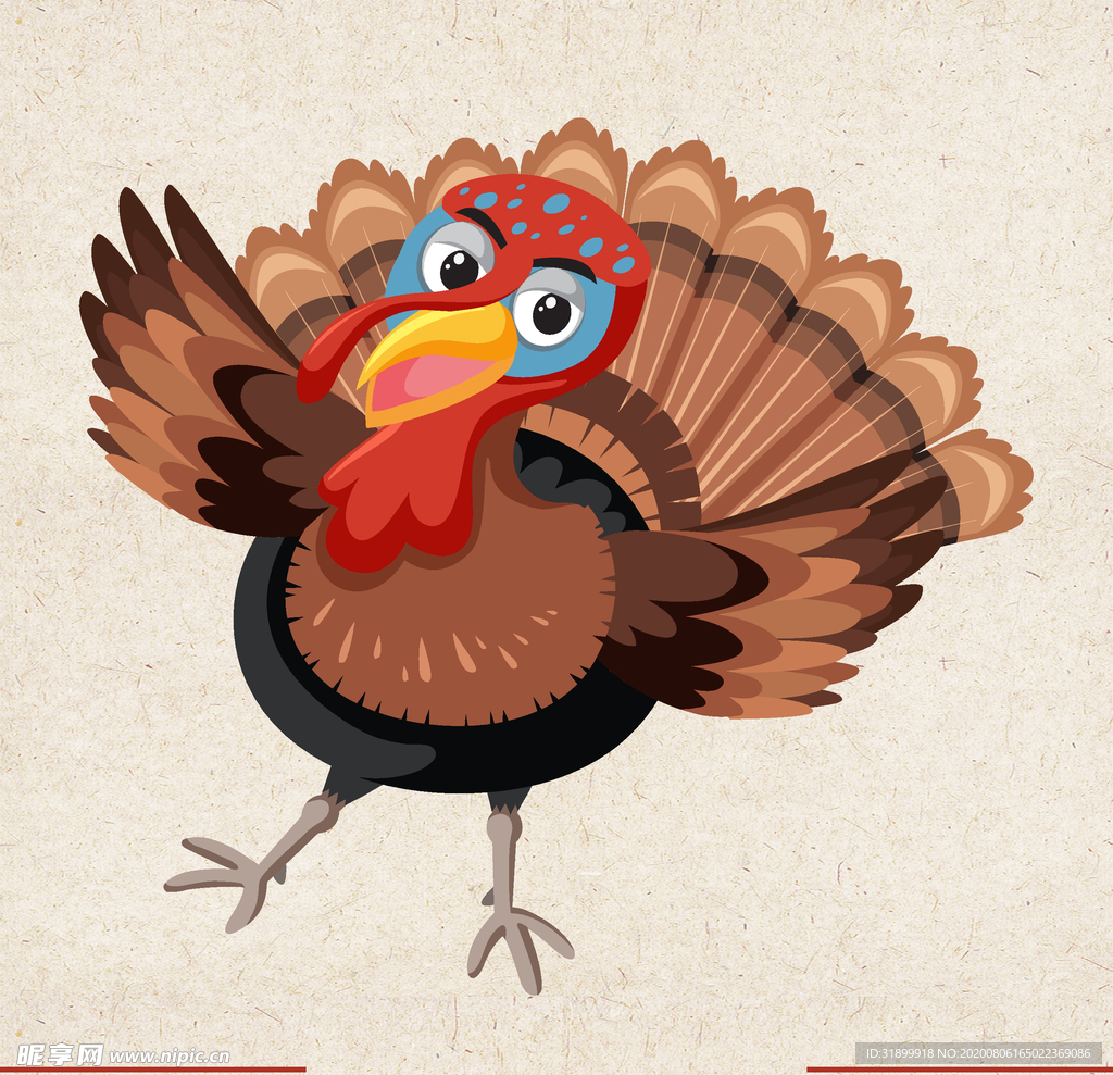 矢量动物 矢量植物 插画 手绘