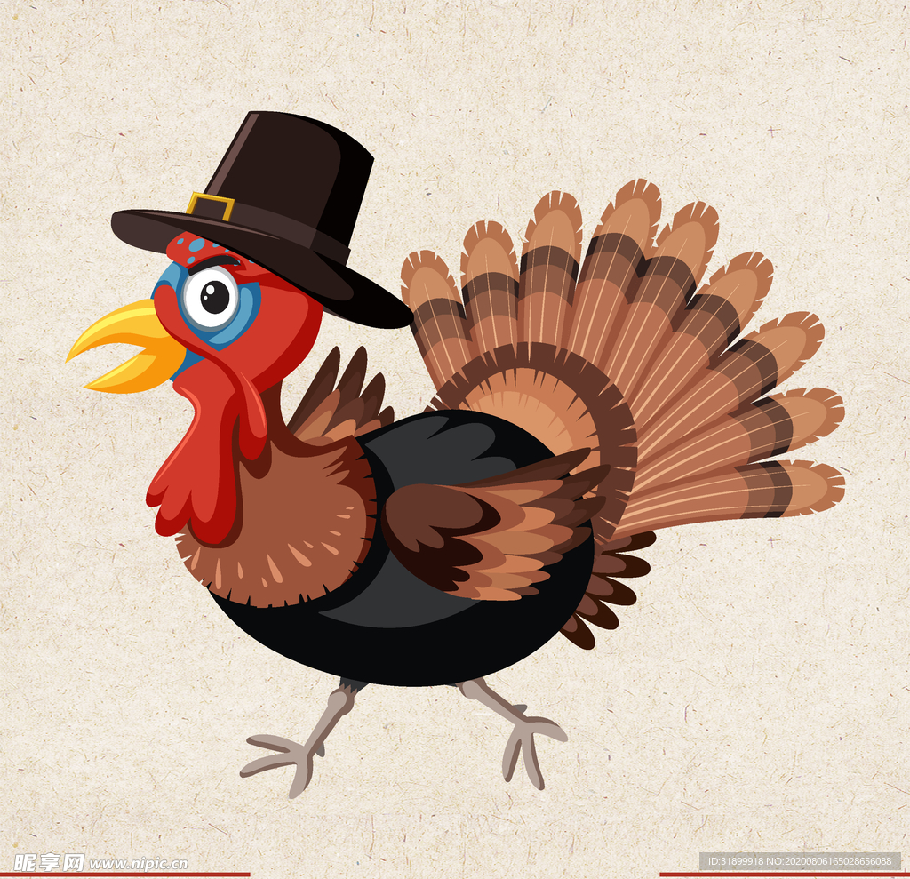 矢量动物 矢量植物 插画 手绘