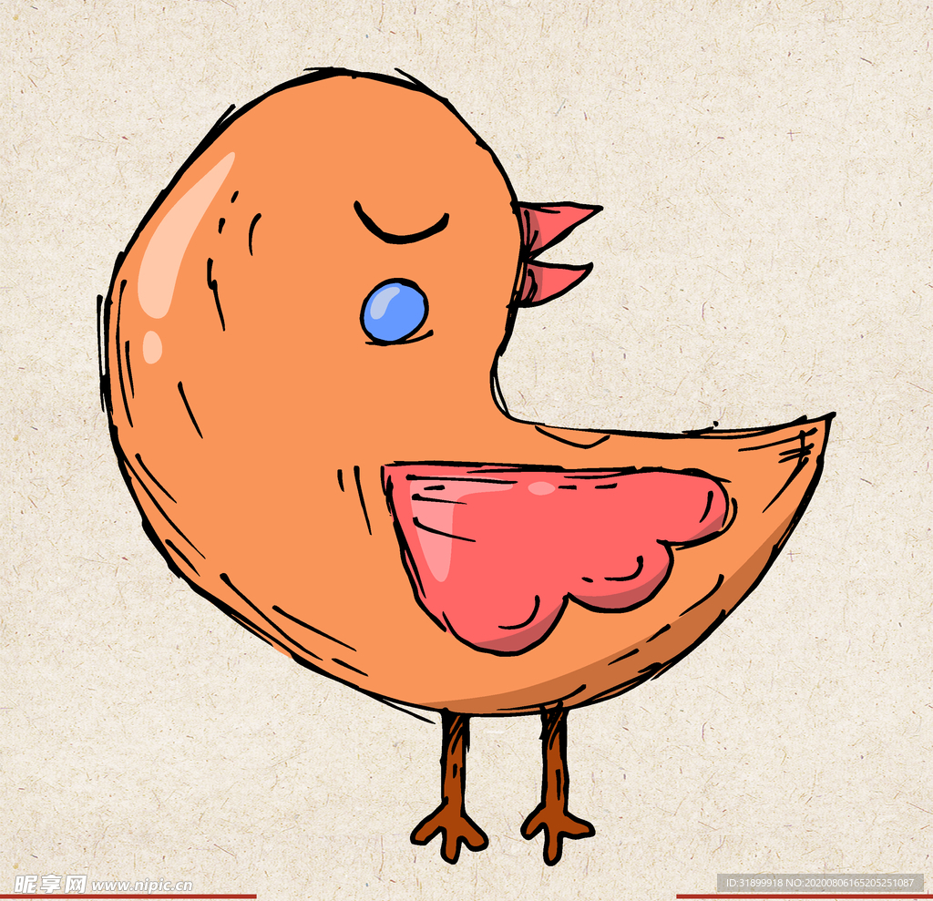 矢量动物 矢量植物 插画 手绘