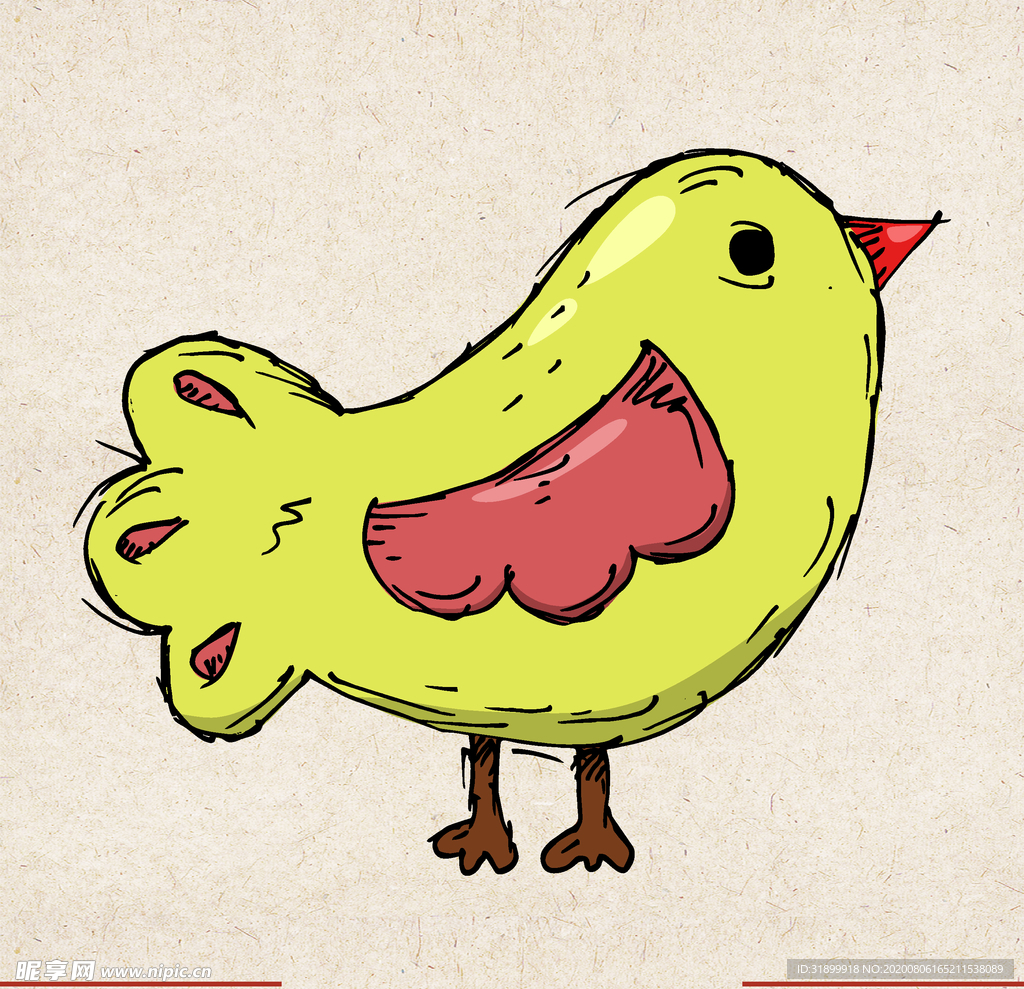 矢量动物 矢量植物 插画 手绘