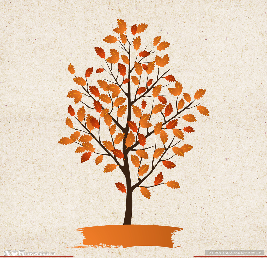 矢量动物 矢量植物 插画 手绘