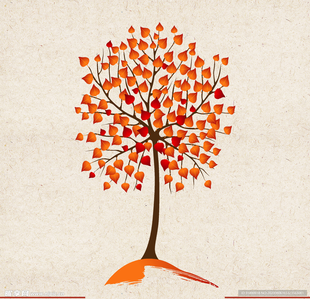 矢量动物 矢量植物 插画 手绘