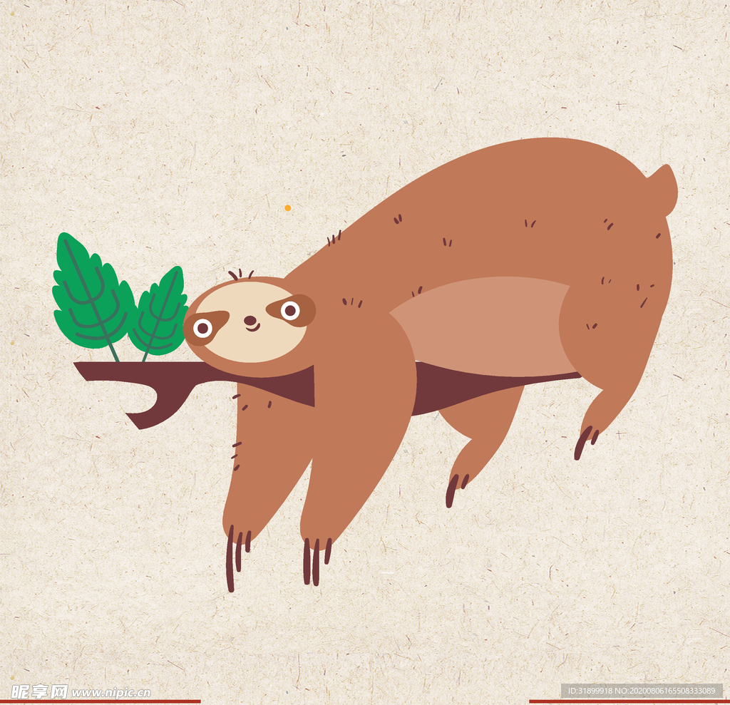 矢量动物 矢量植物 插画 手绘