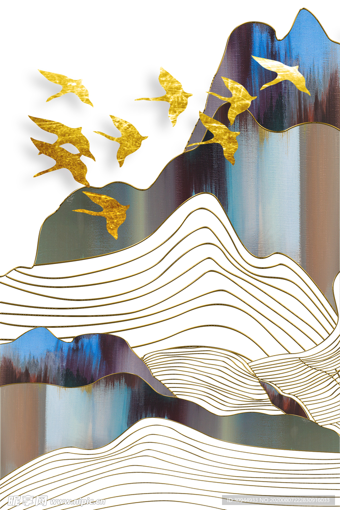 新中式玄关装饰画