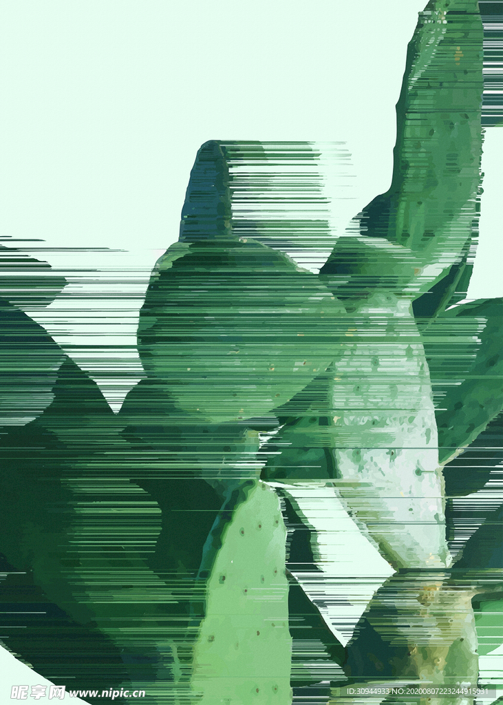 多肉植物装饰画