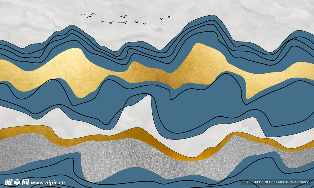 玄关抽象装饰画