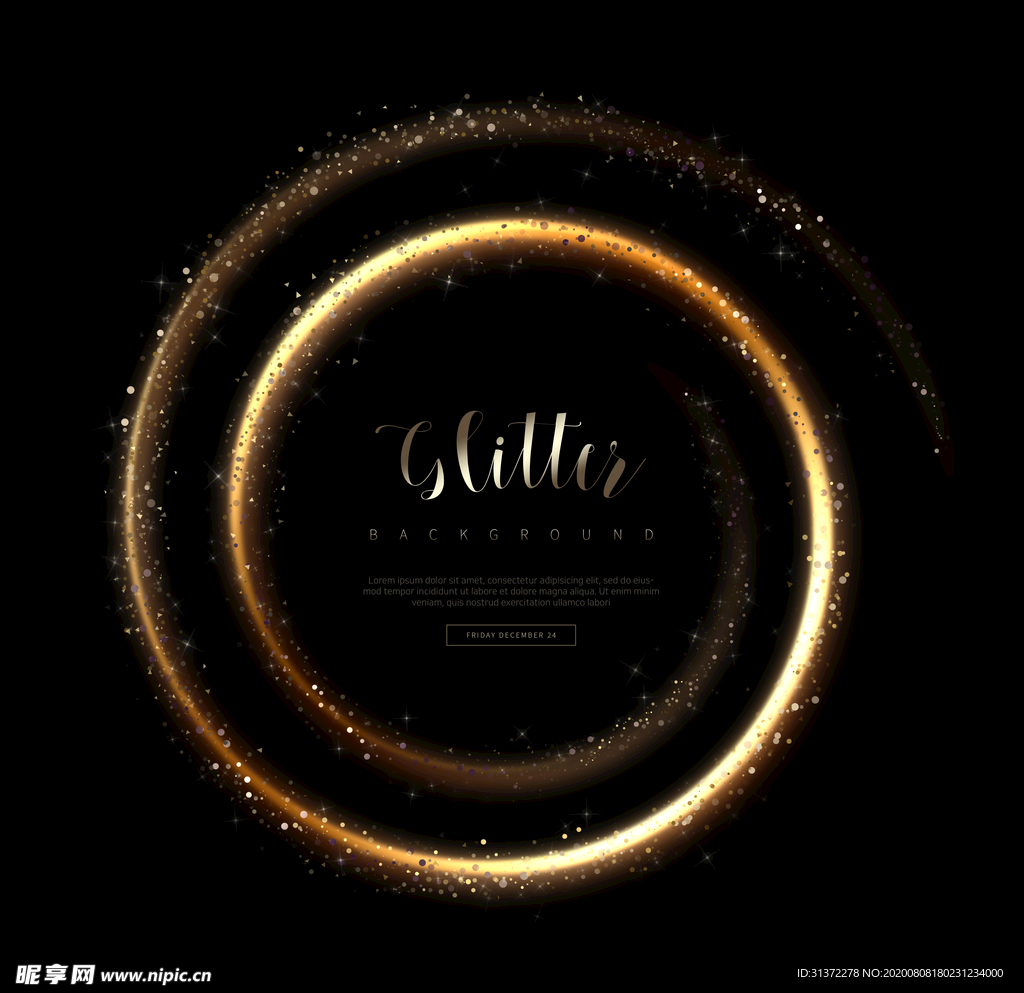 炫酷流光炫彩光效图片