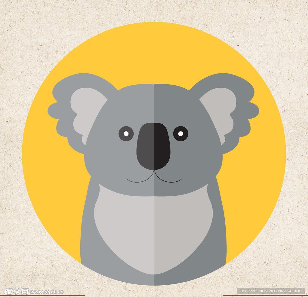 矢量动物 矢量植物 插画 手绘