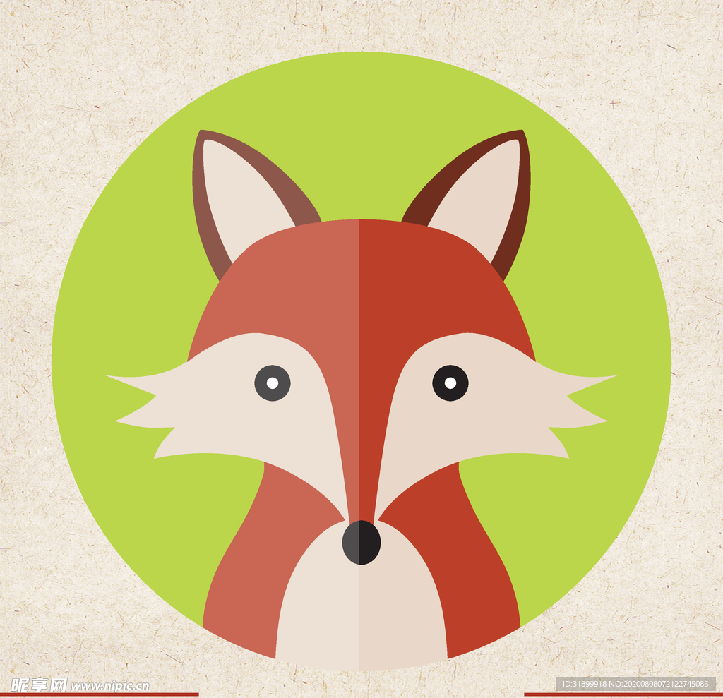 矢量动物 矢量植物 插画 手绘