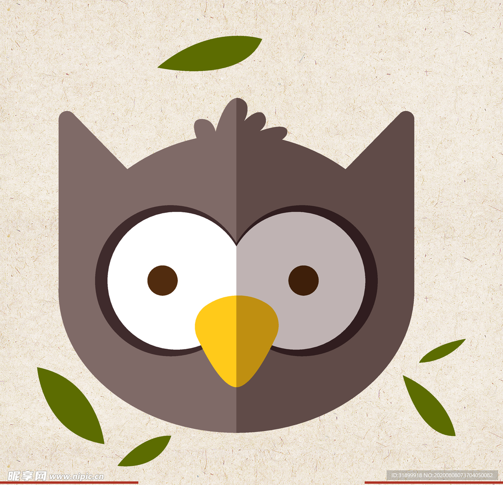 矢量动物 矢量植物 插画 手绘