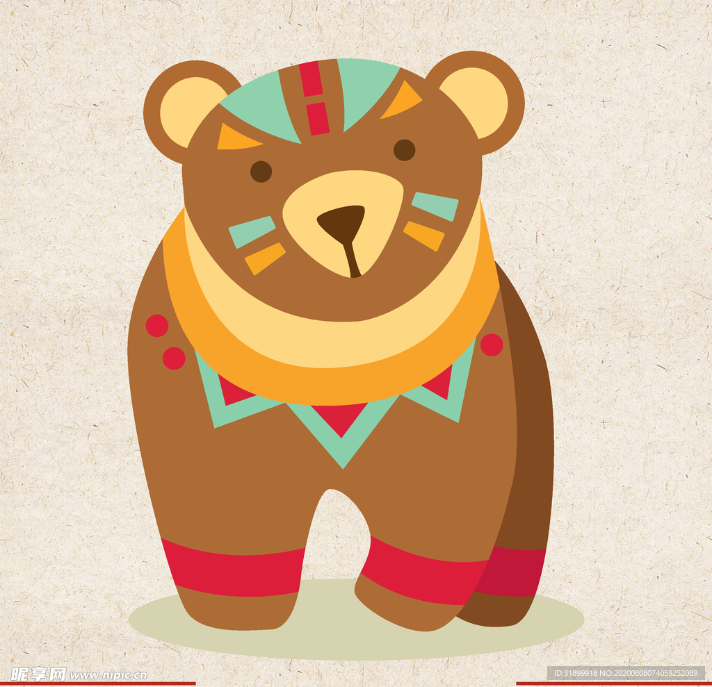 矢量动物 矢量植物 插画 手绘