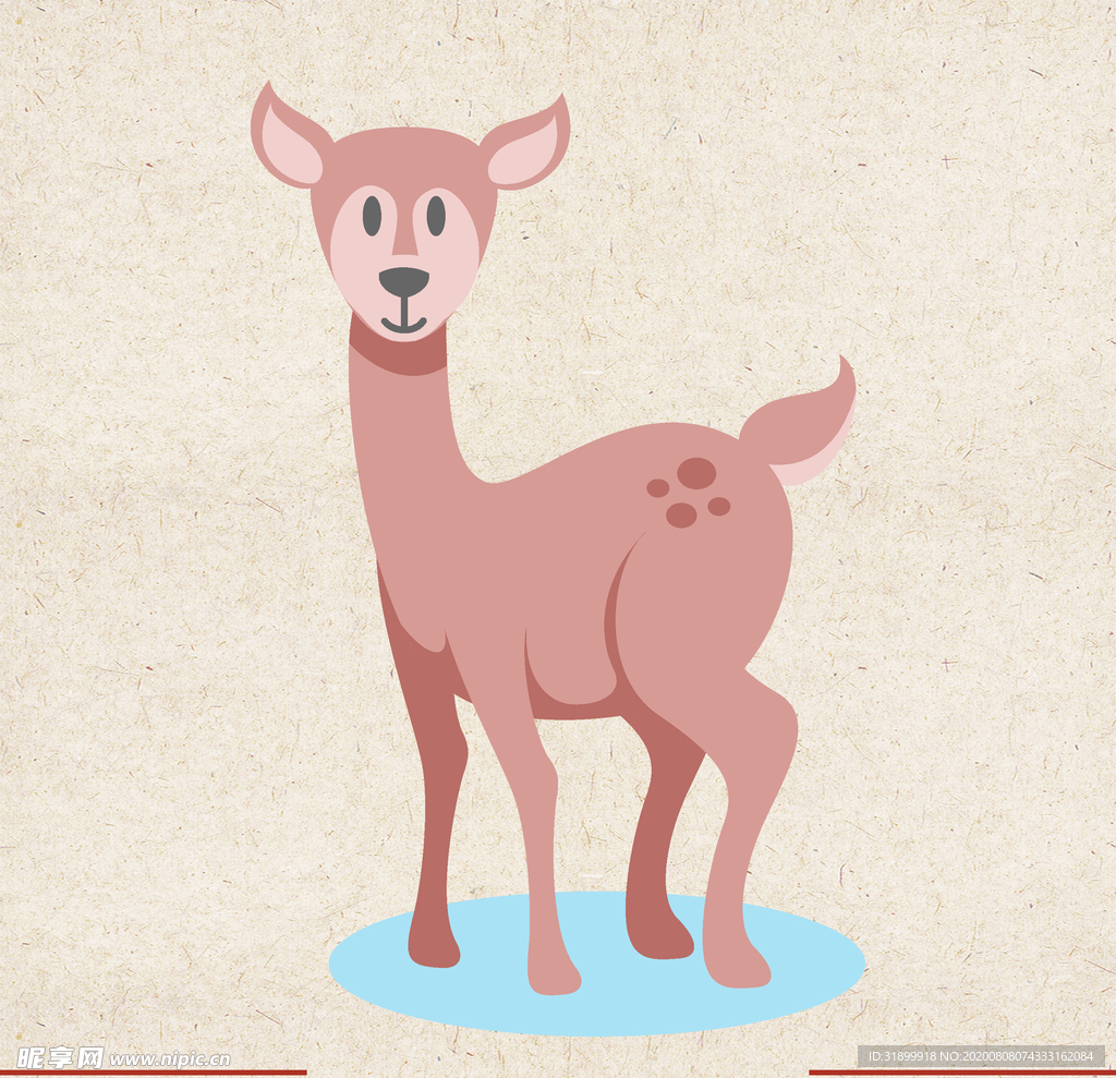 矢量动物 矢量植物 插画 手绘