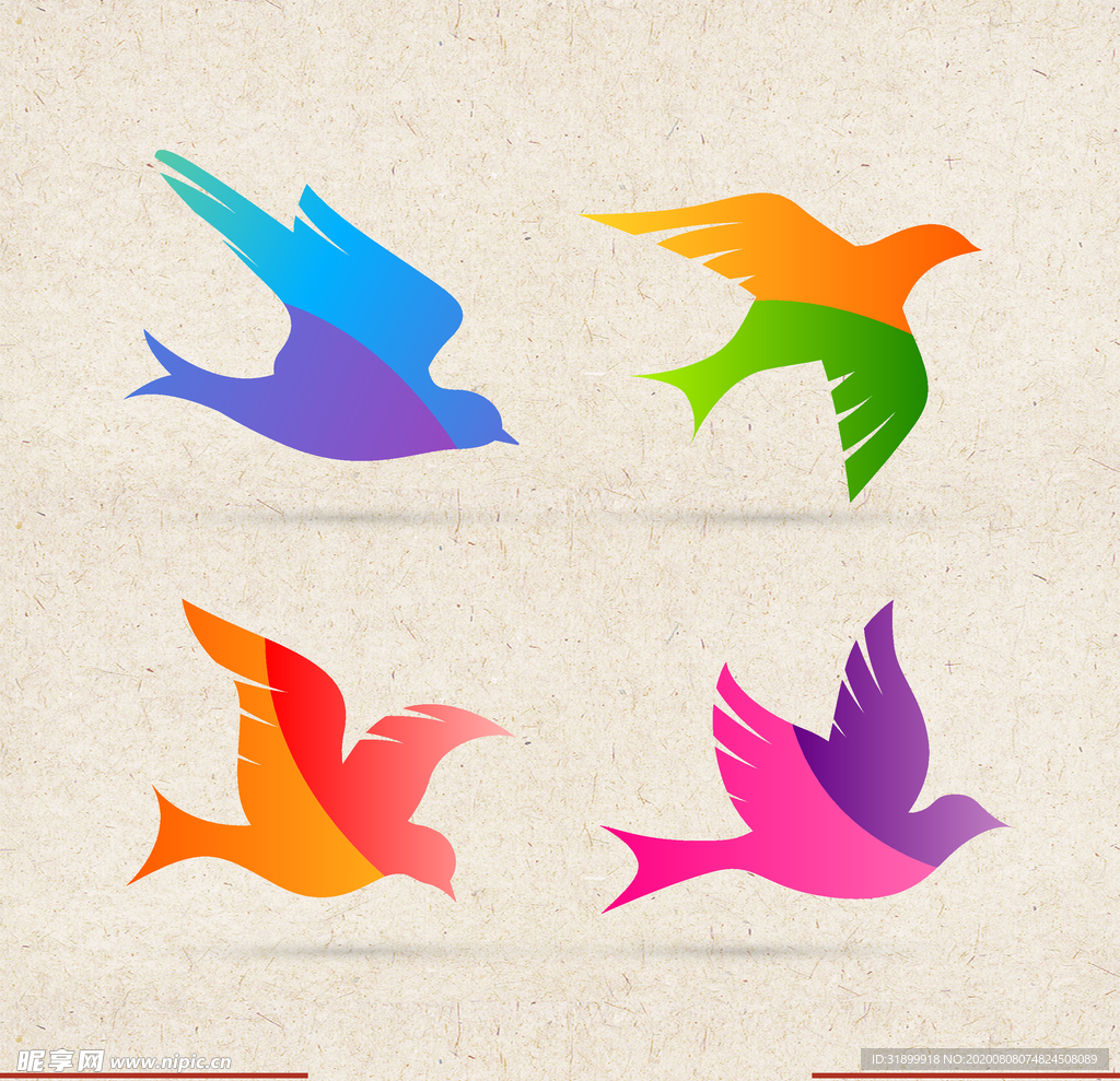 矢量动物 矢量植物 插画 手绘