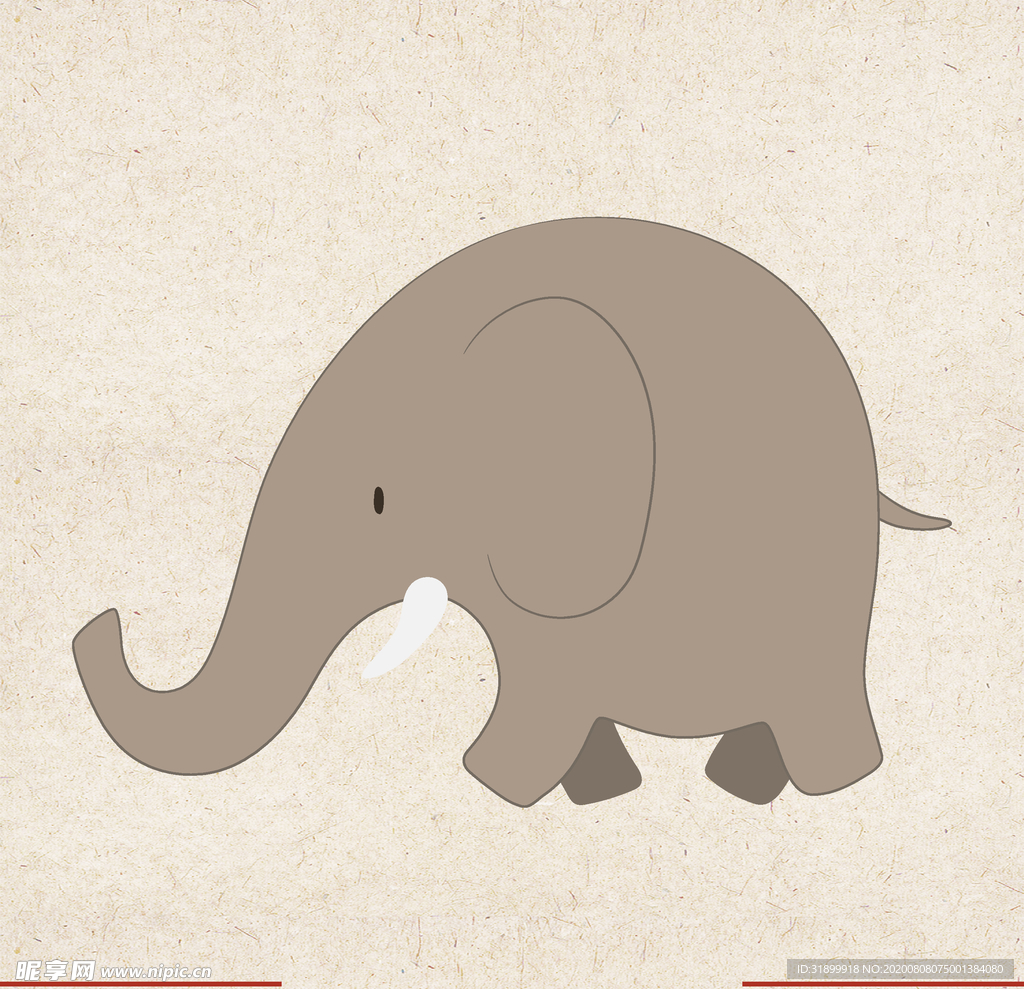 矢量动物 矢量植物 插画 手绘