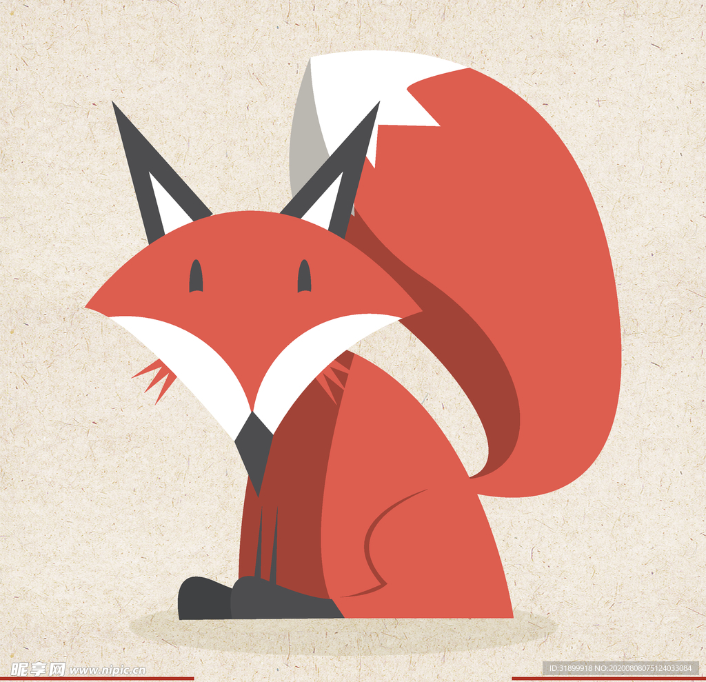 矢量动物 矢量植物 插画 手绘