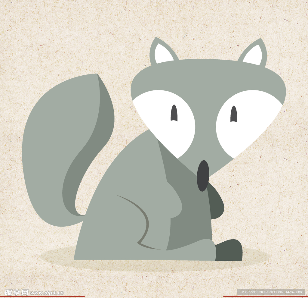 矢量动物 矢量植物 插画 手绘