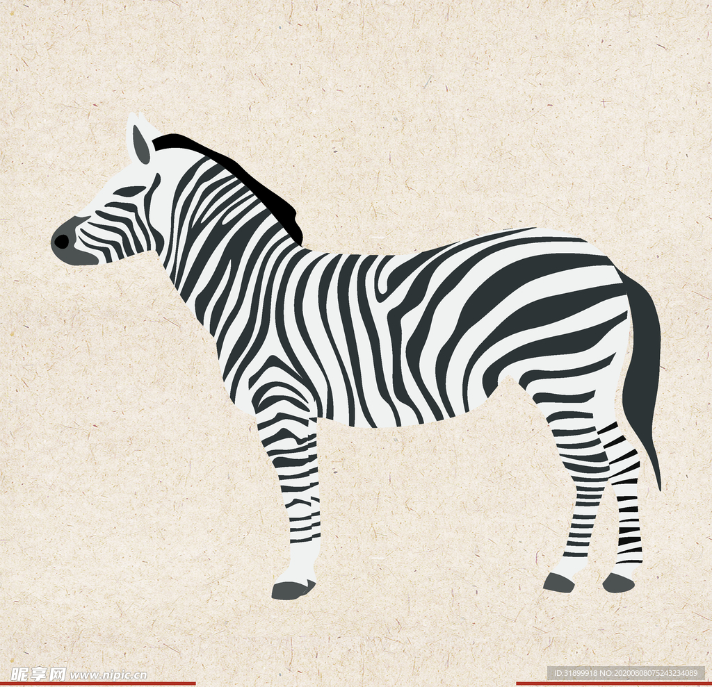 矢量动物 矢量植物 插画 手绘