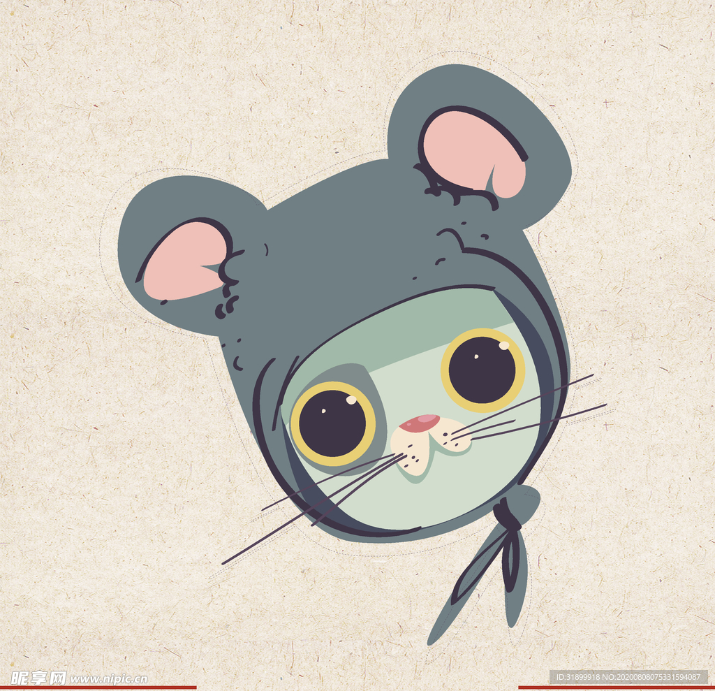 矢量动物 矢量植物 插画 手绘