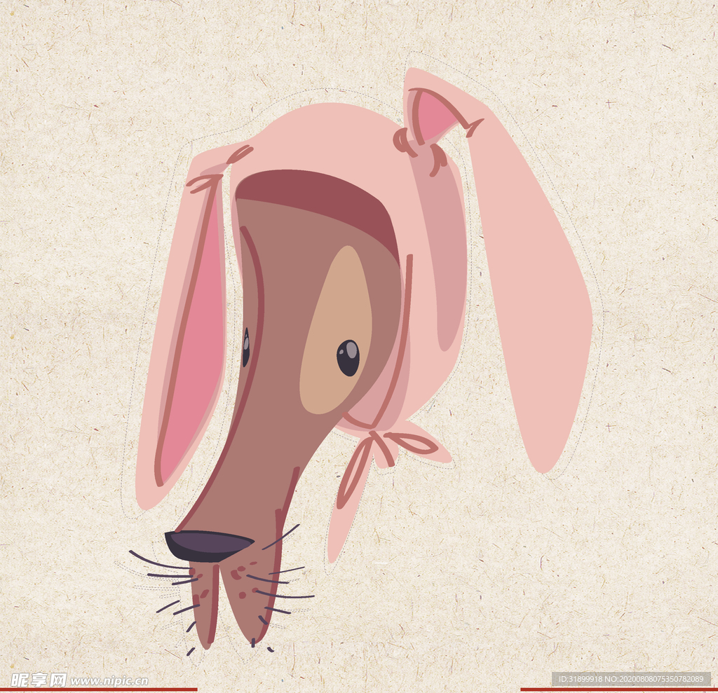 矢量动物 矢量植物 插画 手绘