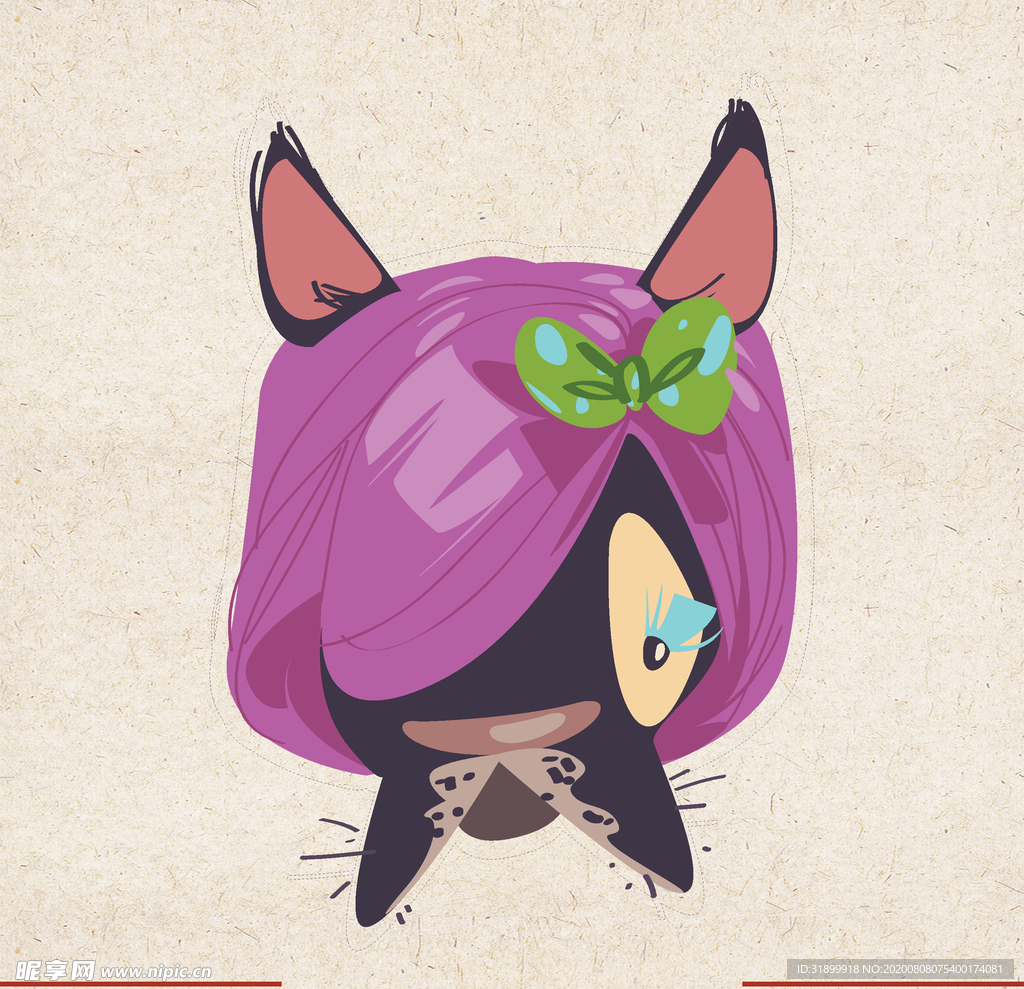 矢量动物 矢量植物 插画 手绘