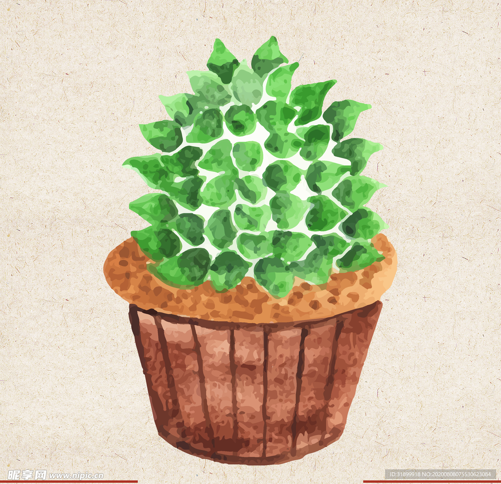 矢量动物 矢量植物 插画 手绘