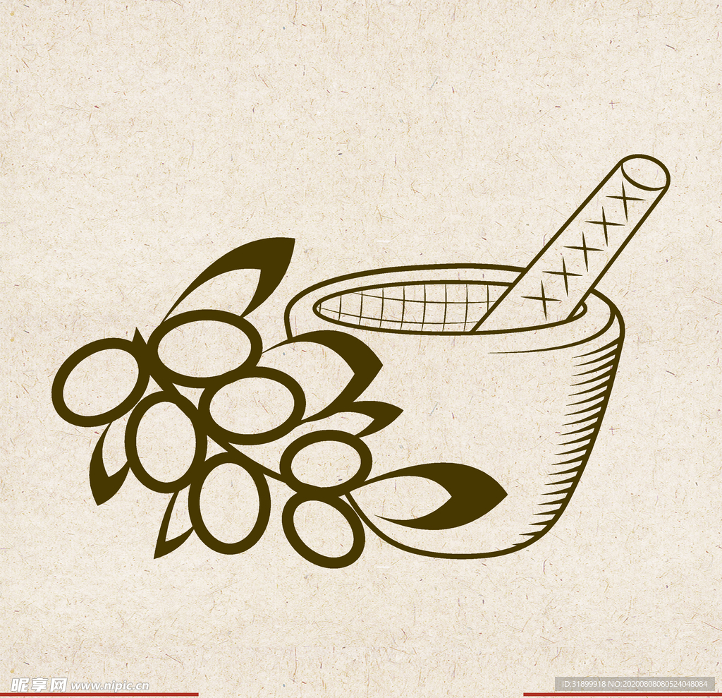 矢量动物 矢量植物 插画 手绘