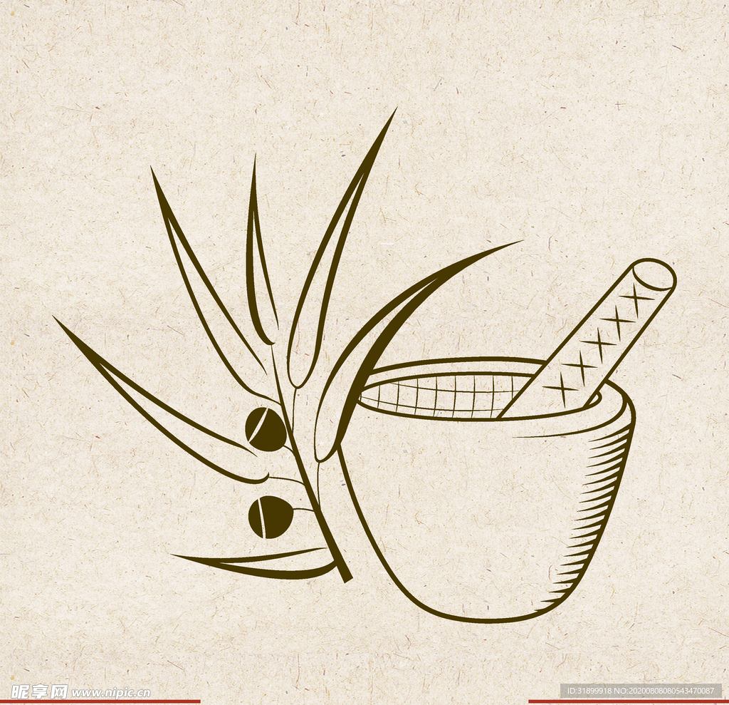 矢量动物 矢量植物 插画 手绘