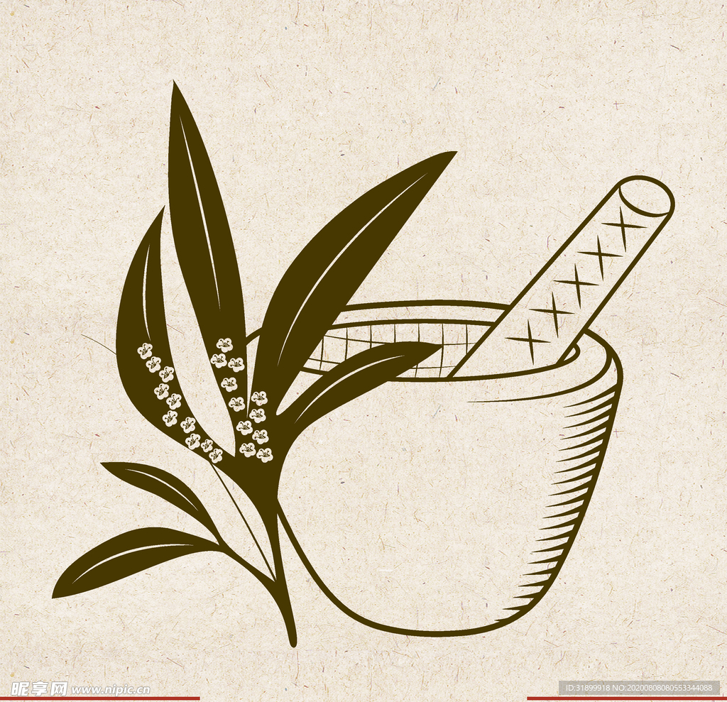 矢量动物 矢量植物 插画 手绘