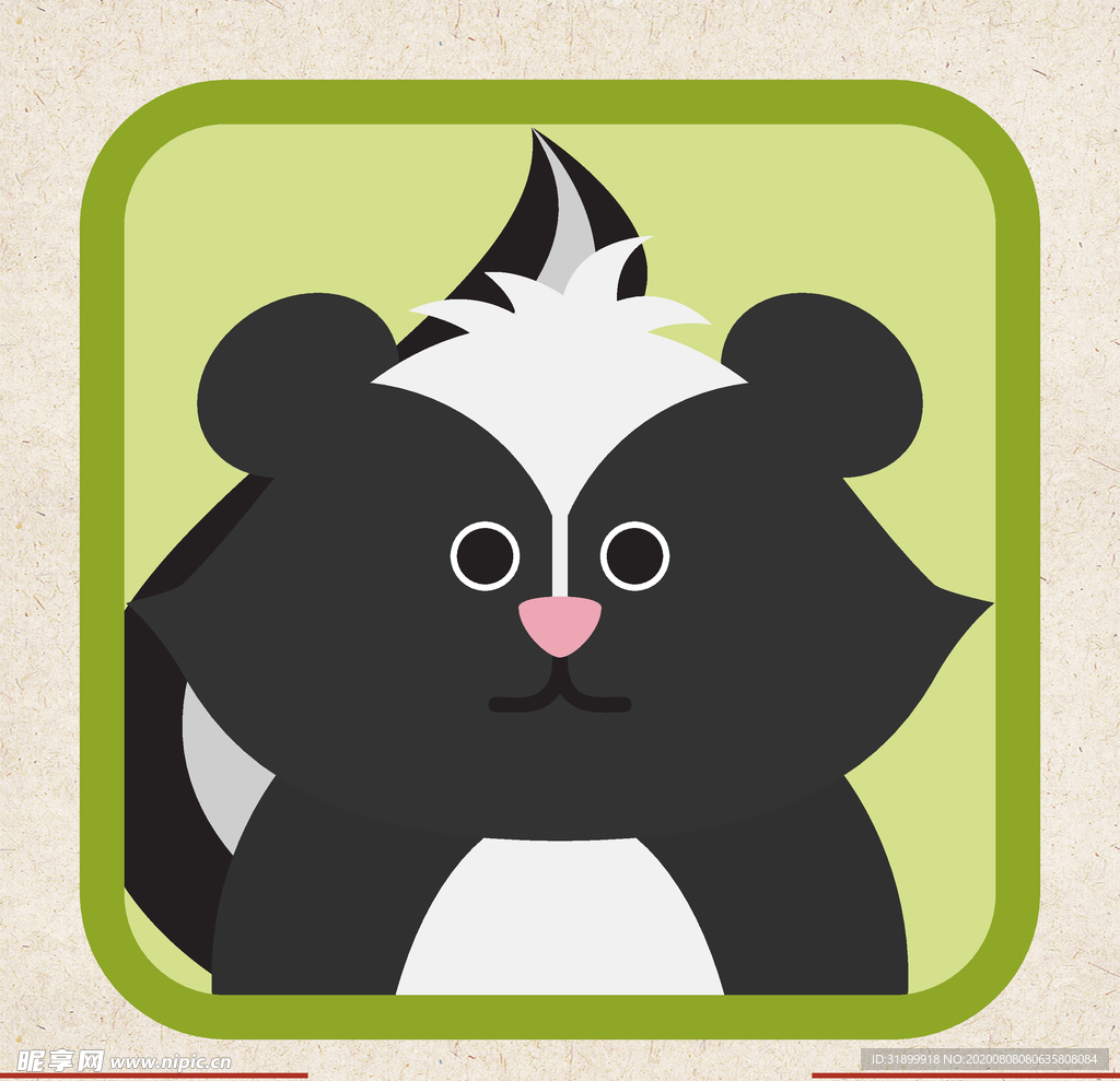 矢量动物 矢量植物 插画 手绘