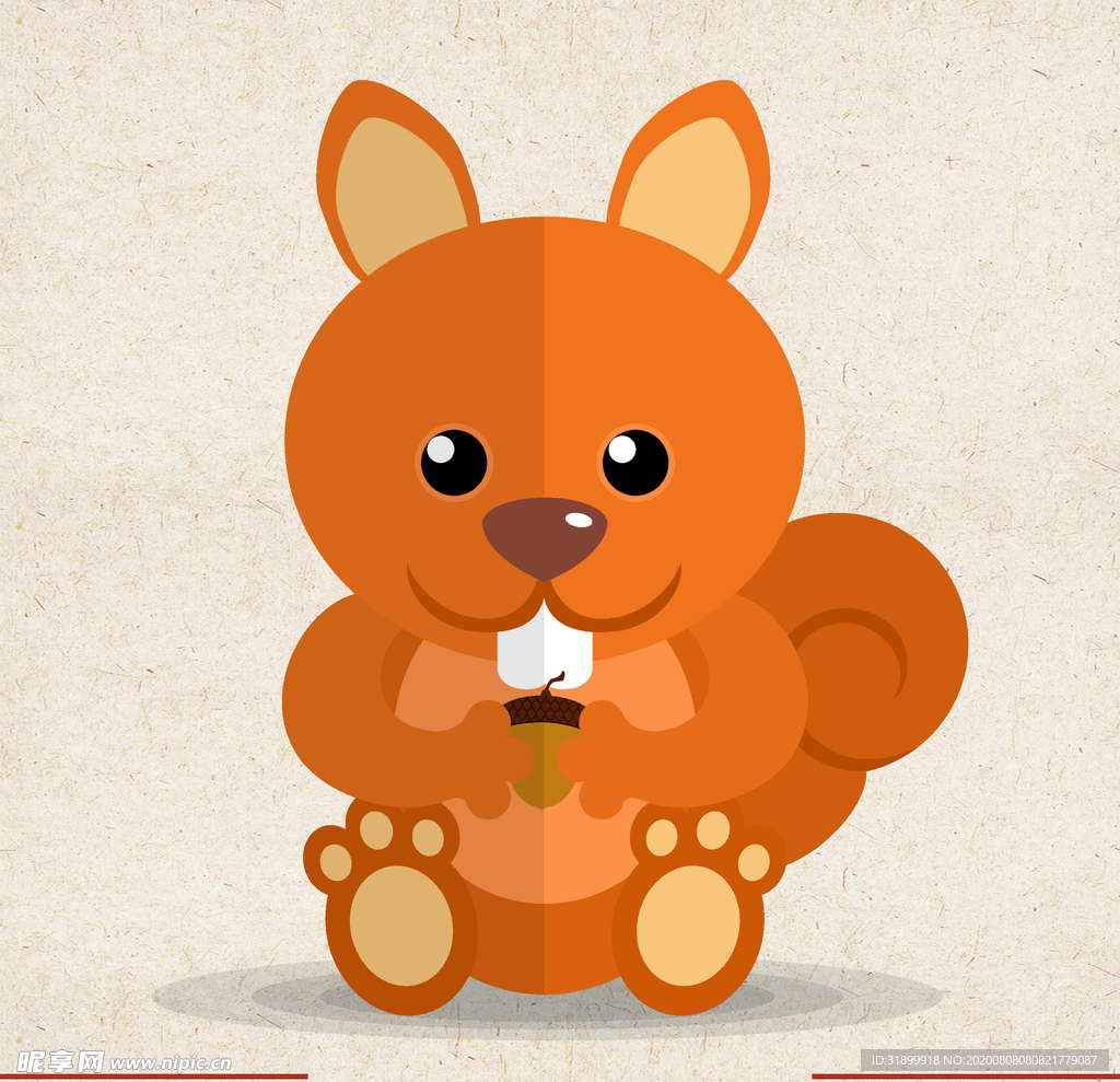 矢量动物 矢量植物 插画 手绘