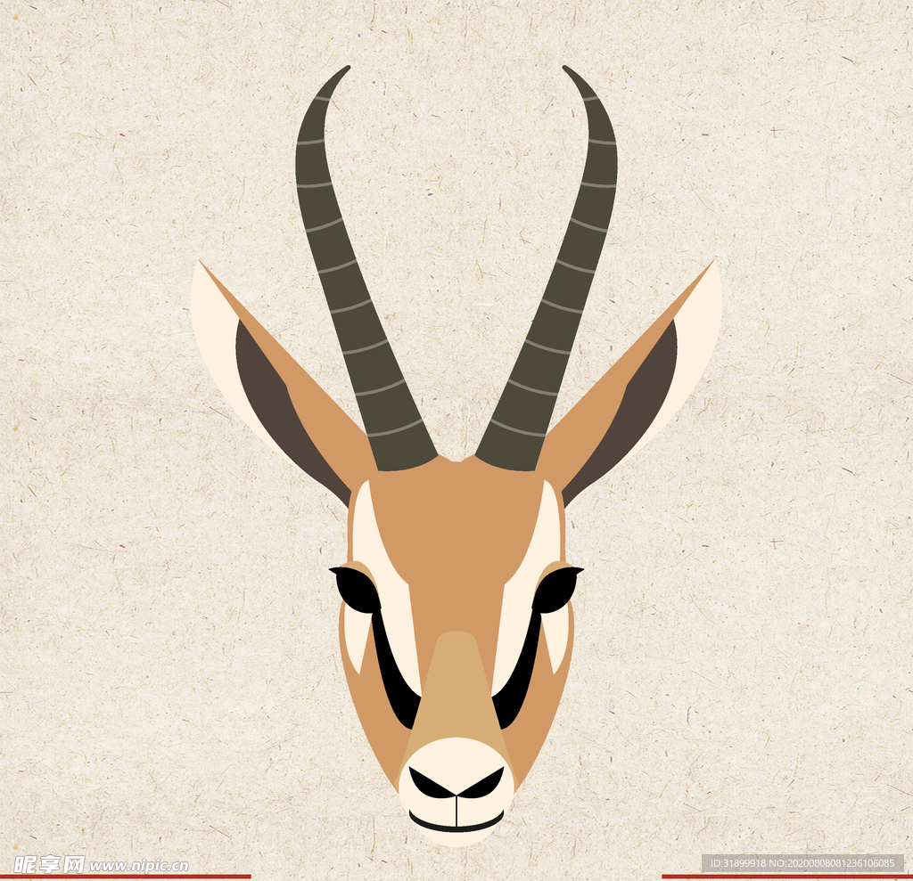 矢量动物 矢量植物 插画 手绘