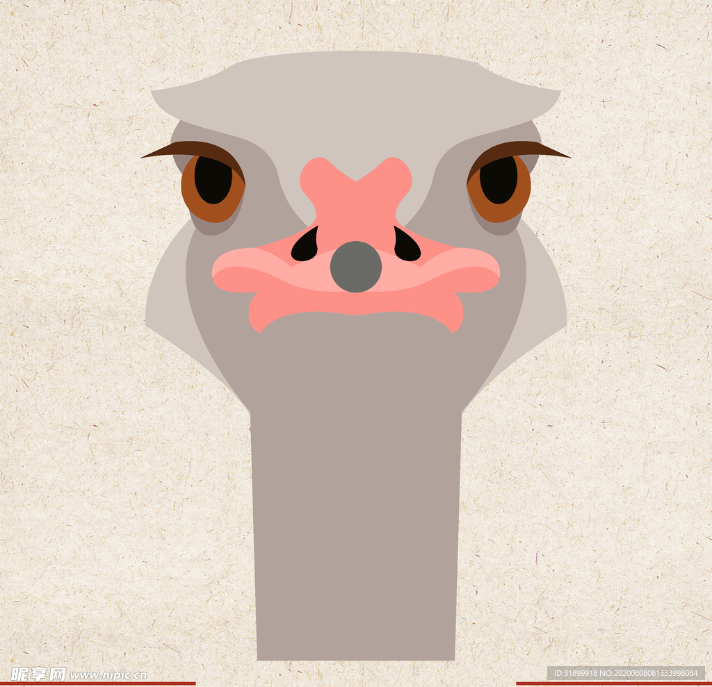 矢量动物 矢量植物 插画 手绘