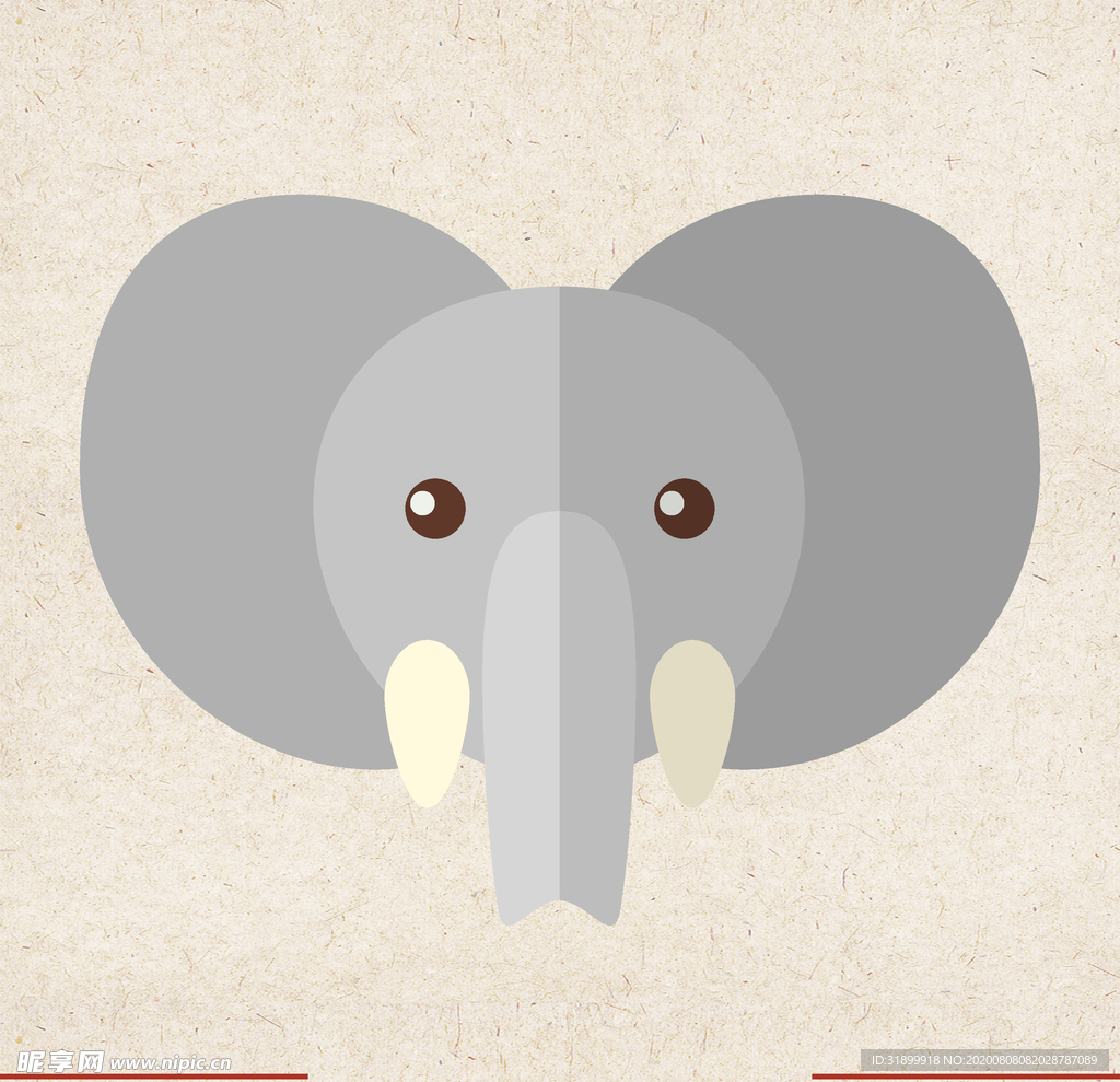 矢量动物 矢量植物 插画 手绘