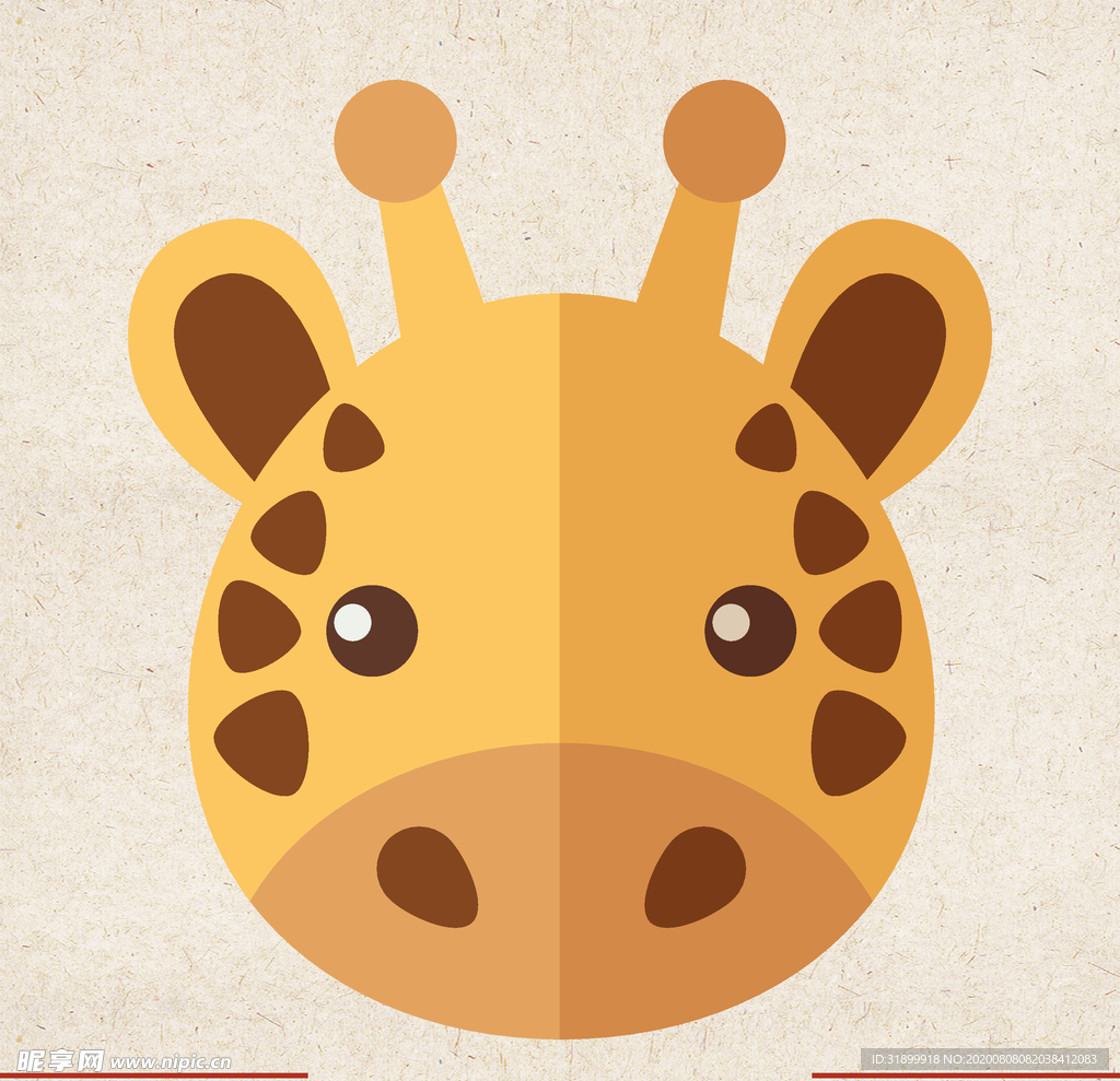 矢量动物 矢量植物 插画 手绘