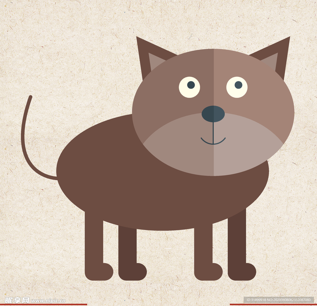 矢量动物 矢量植物 插画 手绘