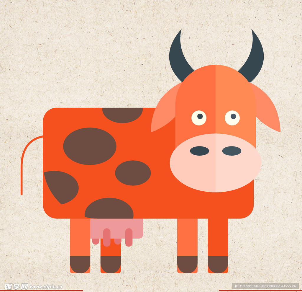 矢量动物 矢量植物 插画 手绘