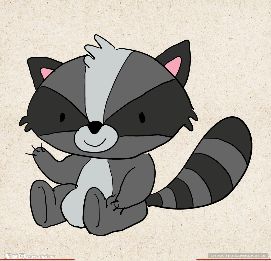 矢量动物 矢量植物 插画 手绘