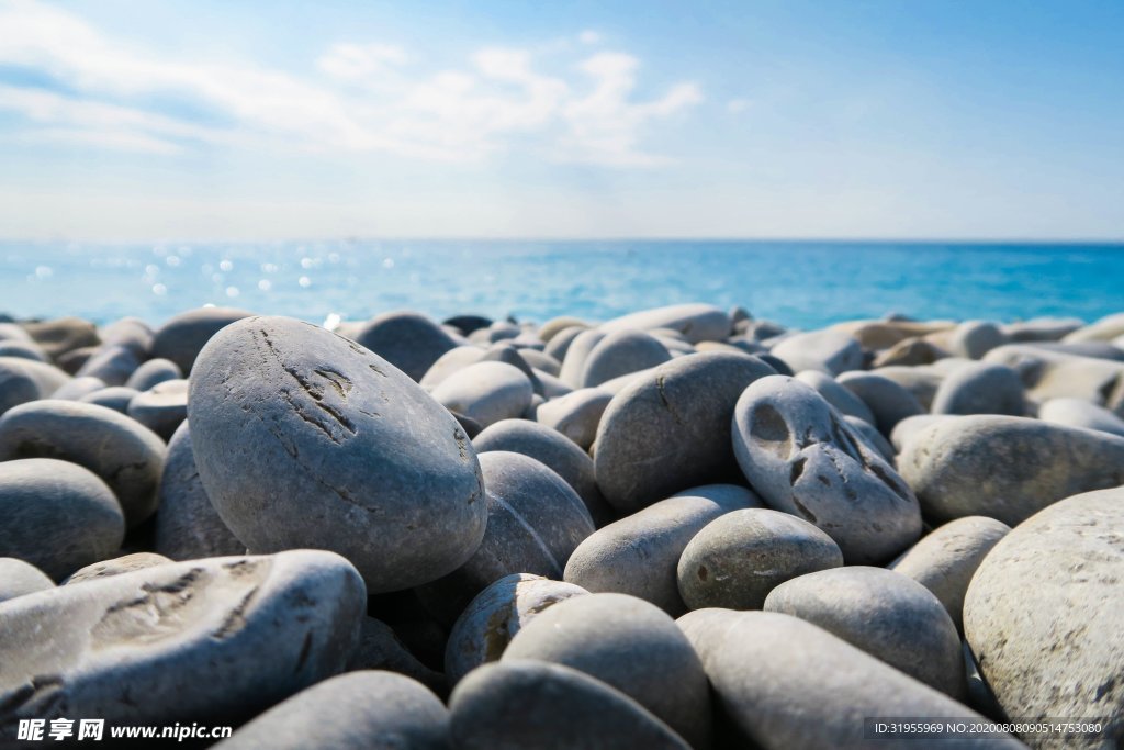 海滩 海边 石头 图片