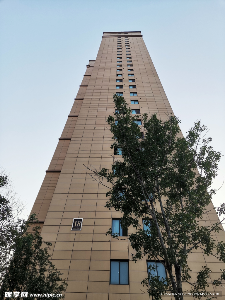 高楼建筑高层城市背景素材