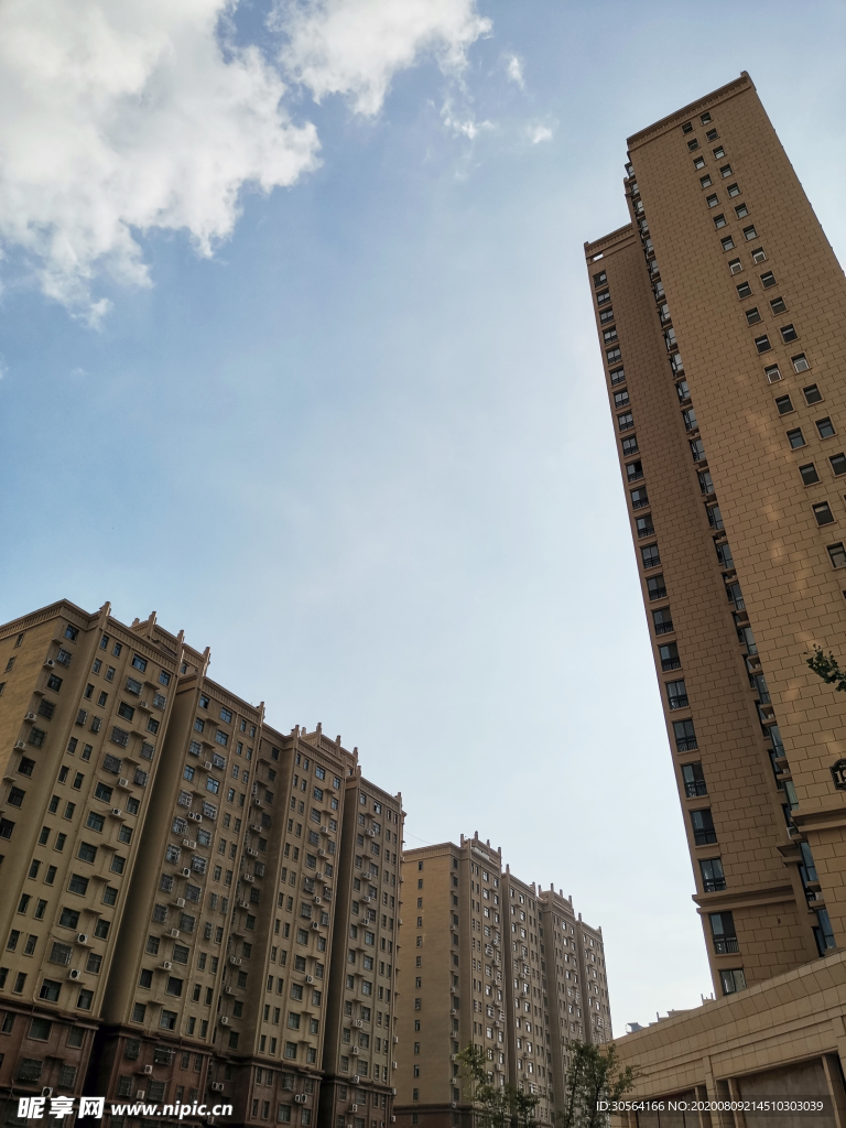 高楼建筑高层城市背景素材