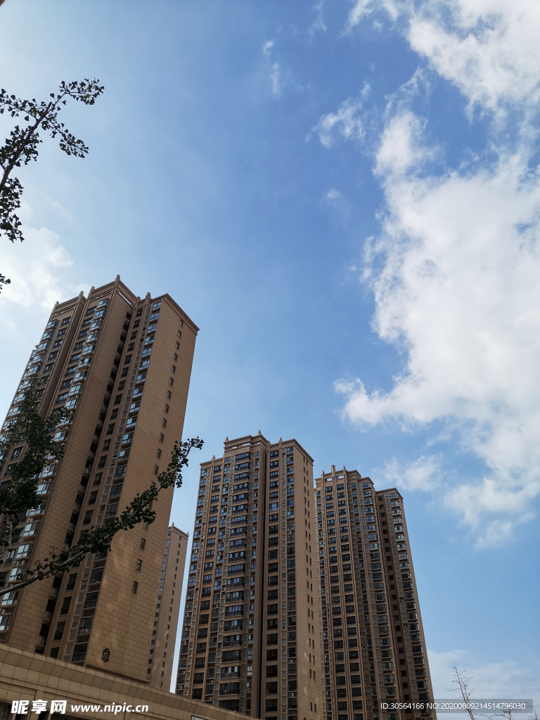 高楼建筑高层城市背景素材