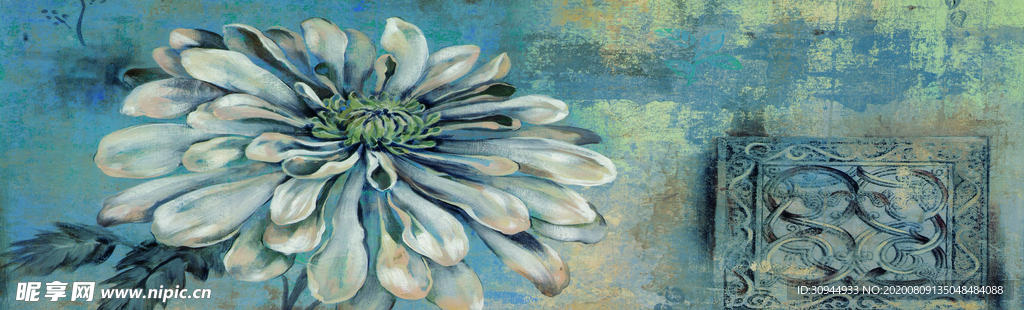 水墨花卉装饰画