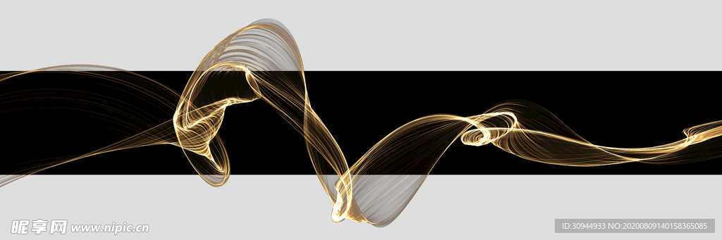 抽象长条装饰画