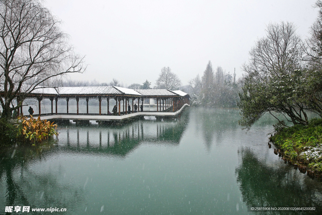西湖雪景