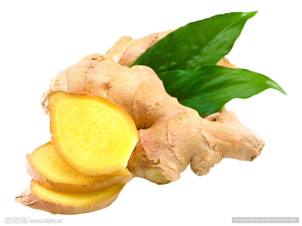 生姜食材配料姜片海报素材