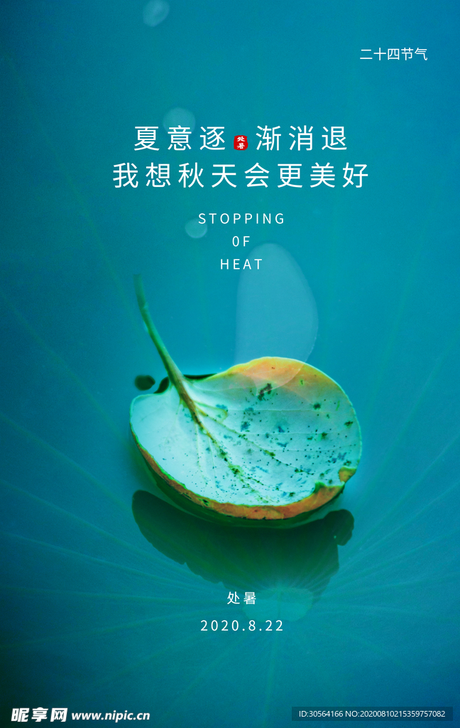 处暑传统节日活动宣传海报