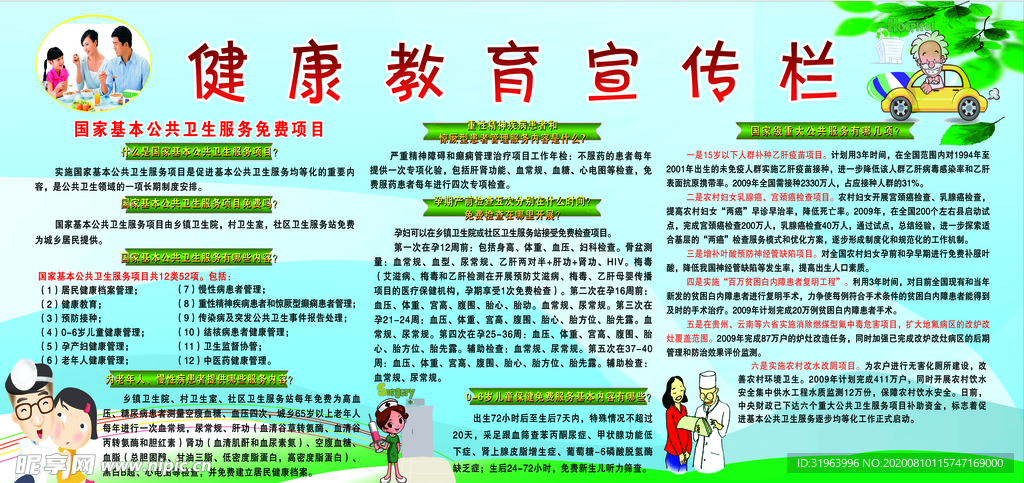 健康教育宣传栏