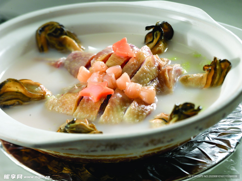 蚝干咸鸡煲白菜